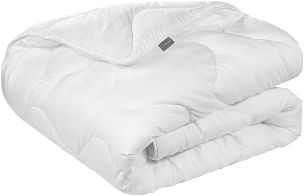 Traumnacht Cosy - Juego de cama 4 estaciones, 1 X juego de edredón divisible 135 X 200 y 1 X almohada 80 X 80 Cm, certificado Ã-ko Tex, blanco, desarrollado en Alemania, (pack de 2) Edredones y edredones Naty Shop