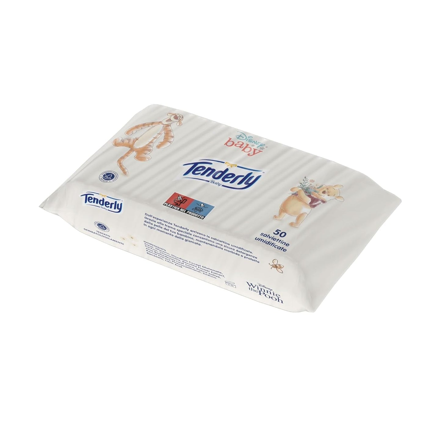 Toallitas húmedas Baby Disney, 50 toallitas suaves, ideales para la limpieza diaria del bebé, con personajes de Disney, fabricadas en Italia, dermatológicamente probadas