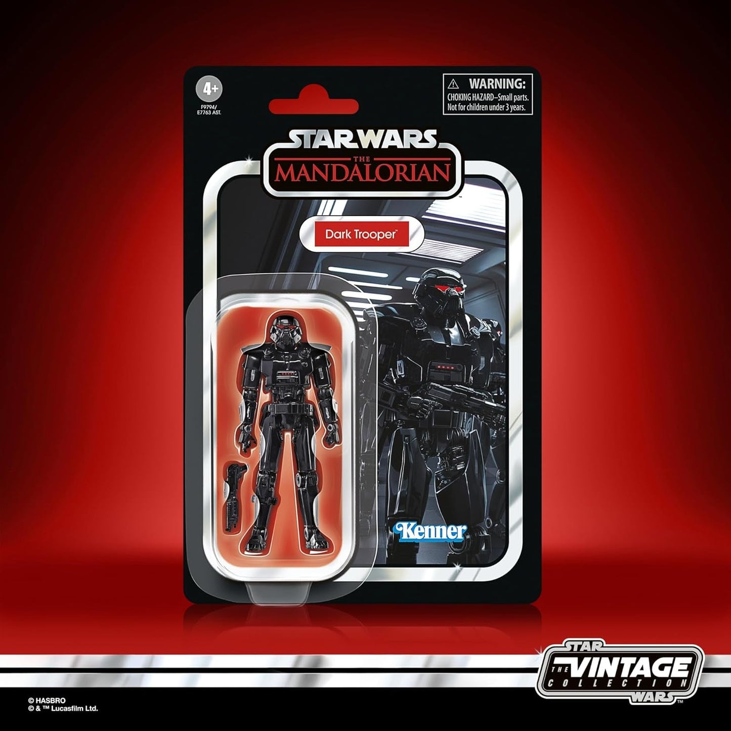Figura de acción Star Wars Vintage Collection Dark Trooper para coleccionar The Mandalorian (Escala 9,5 cm) Figuras de acción Naty Shop