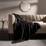 Brentford's Teddy - Manta polar para cama grande, felpa, muy suave, cálida, para sofá cama, color negro - 150 x 200 cm Camas y mantas Besuche den Brentfords-Store
