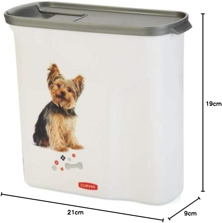Contenedor de comida para perros Curver - 2 l Cajas de almacenamiento de alimentos Naty Shop