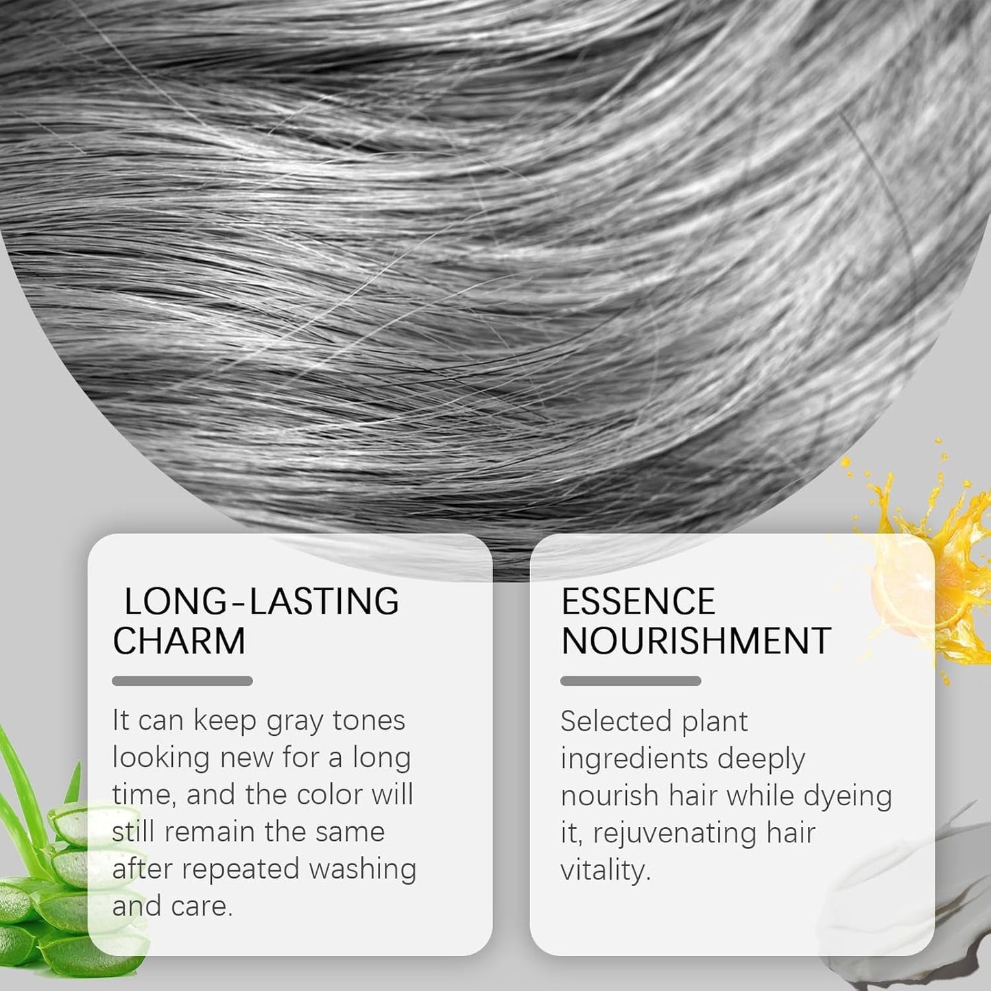 Tinte Capilar Plata con Extracto de Esencia Natural 2 en 1, Tinte Capilar Plata Detroit Rain, Tinte Capilar Plata Metálico, Tinte Capilar Plata para Cabello Oscuro, Tinte Capilar Plata, Tinte Capilar Permanente (1 Unidad) Naty Shop Tinte Capilar