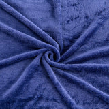 Kono Sherpa manta de lana, 150 X 200 Cm, Suave, Acogedora, Esponjosa, Reversible, Microfibra, mantas fijas para cama, sofá, sofá (Azul marino, doble/doble) Camas y mantas Besuche den KONO-Store