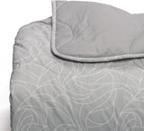 Foppapedretti Notte & Natura Funda nórdica Pearl Wave para cama de matrimonio, funda 100% algodón, hecha en Italia Edredones y edredones Naty Shop