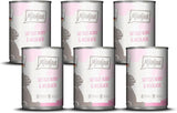 MjAMjAM - Comida húmeda premium para gatos - Pollo jugoso y salmón salvaje Paquete de 6 (6 x 400 g) Sin cereales con carne extra