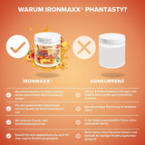 Ironmaxx Phantasty - Melocotón Cremoso Dosis 250G | Vegan Geschmackspulver Mit Echten Frucht- Oder Nussstückchen | Perfekter Zuckerersatz Edulcorantes Naty Shop