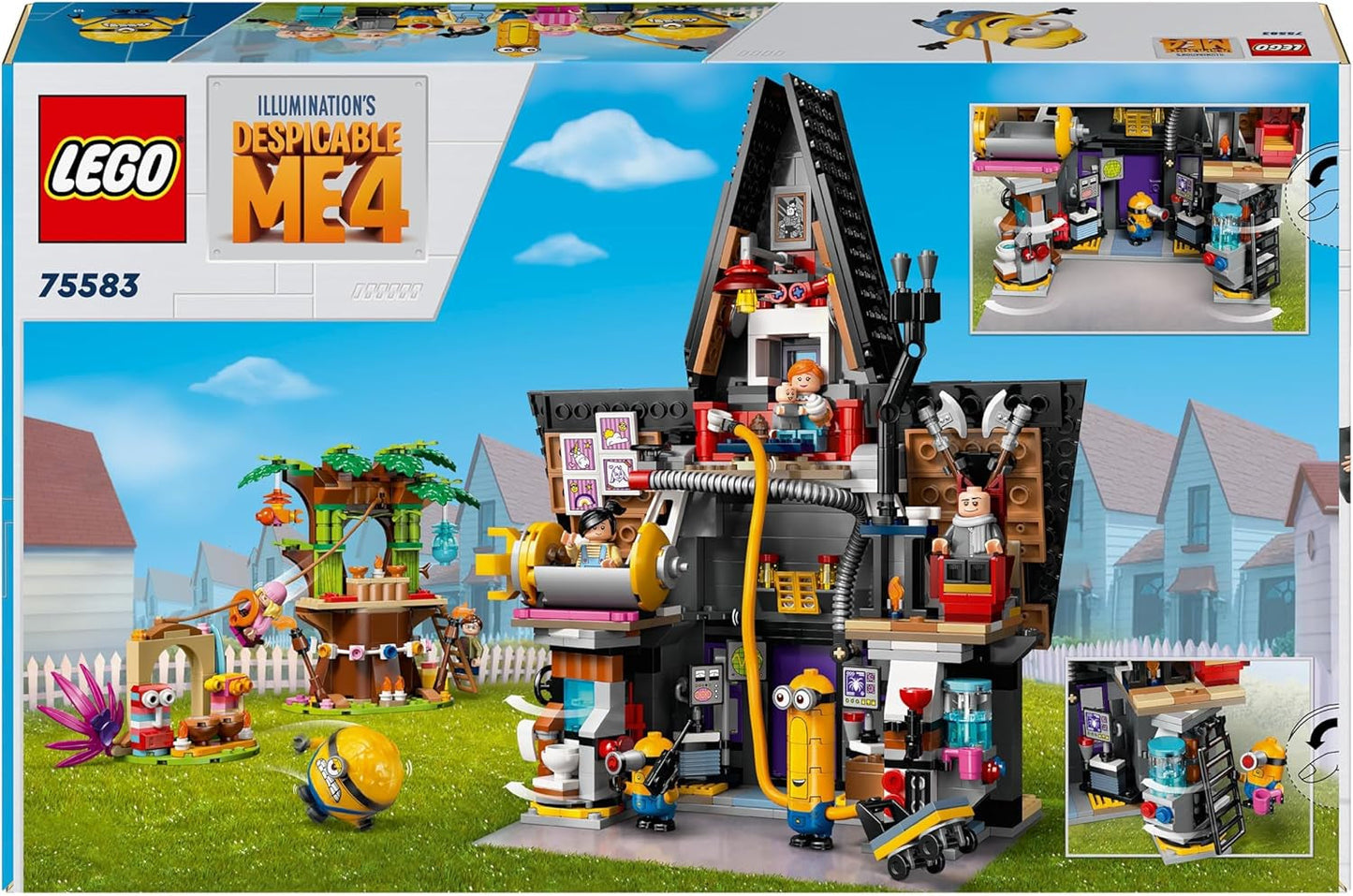 LEGO I - Simply Incorregible 4 Villa familiar de Gru y Minions I - Set de juego de la película Simply Incorregible 4 Juguete infantil de regalo para niños y niñas a partir de 8 años 75583 Juegos de construcción Beuche den LEGO-Store