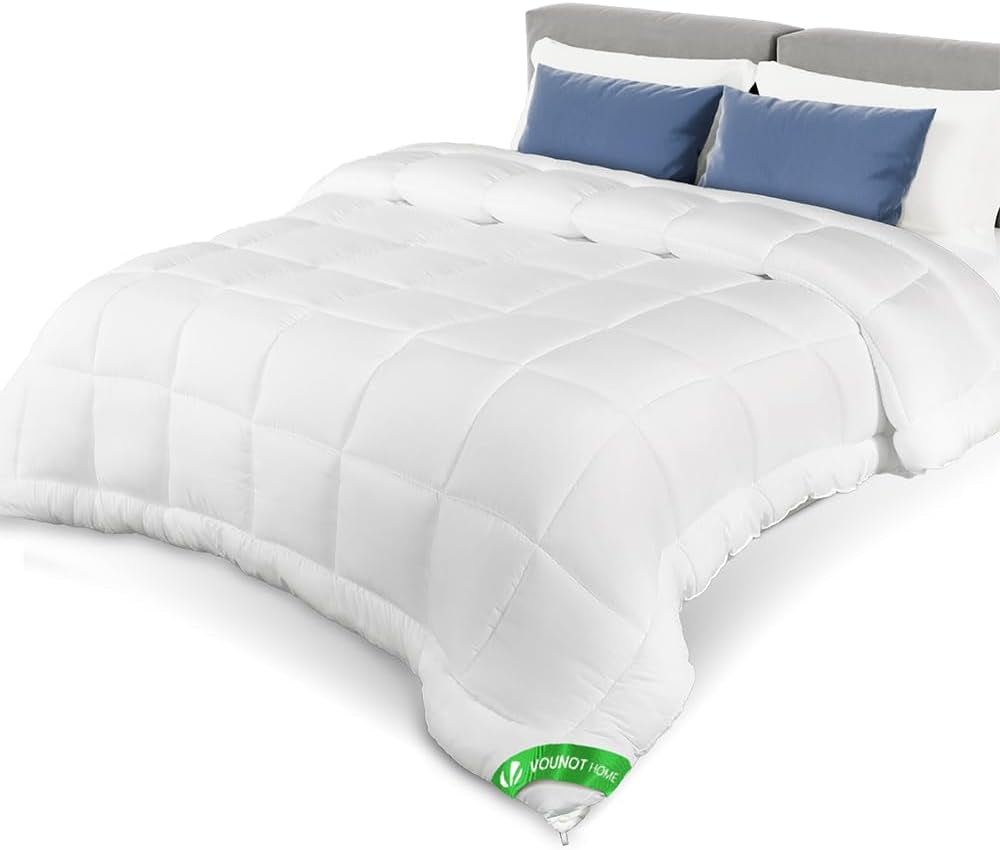 VOUNOT Edredón 155X200Cm, Edredón Invierno 4 Estaciones Juego De 2 500GSM, Compuesto por 2 edredones anudados Edredón adaptable para verano e invierno, Edredones y edredones estándar Oeko-Tex Naty Shop Manta para todas las estaciones 200 X 200 Cm