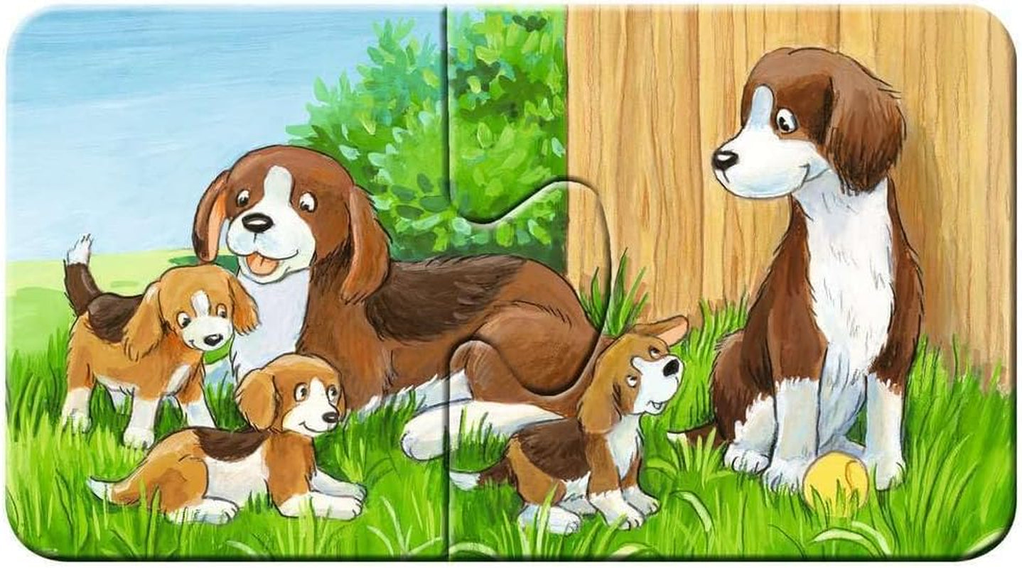 Puzzle para niños Ravensburger - 05072 Familias de animales de granja - Mi primer puzzle 9X2 - Puzzle para niños de 2 años Puzzle Naty Shop