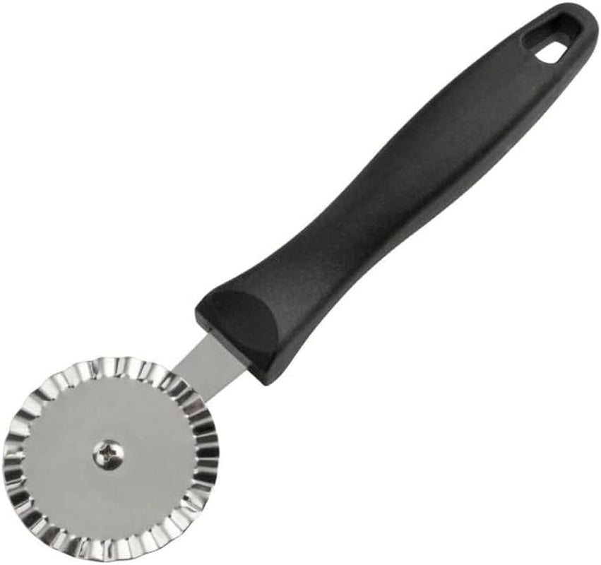 FMprofessional rueda de repostería 20 cm CHEF (Color: Acero inoxidable/Negro), Cantidad: 1 pieza