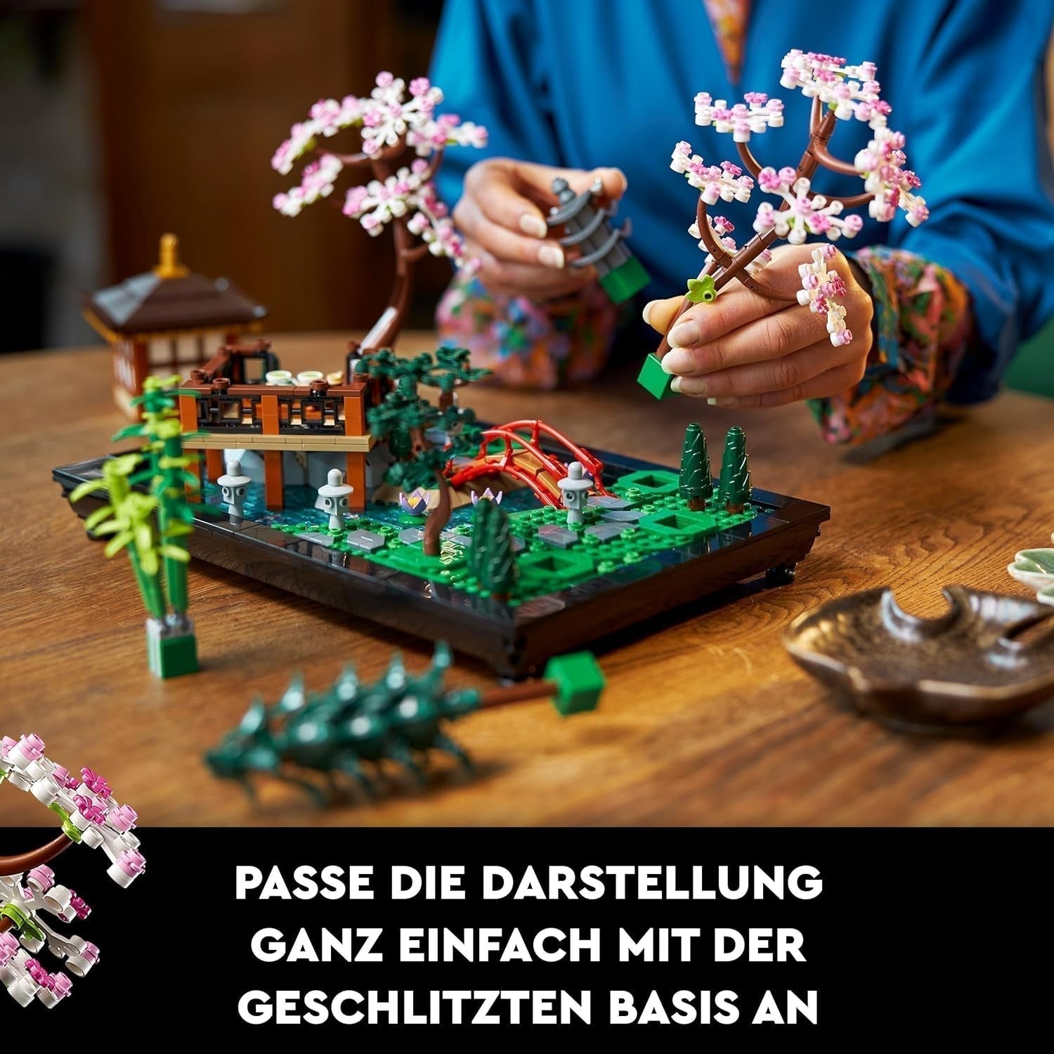 Lego Icons Garden Of Silence - Set de jardín botánico zen para adultos con flores de loto - Decoración de escritorio personalizable de inspiración japonesa - Regalo para mujeres y hombres 10315 Juegos de construcción Besuche den LEGO-Store