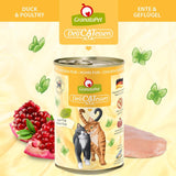 GranataPet DeliCatessen Chicken PUR, Nassfutter für Katzen, Futter ohne Getreide & ohne Zuckerzusätze, Katzenfutter mit hohem Fleischanteil & aceites de alta calidad, 6 x 400 g