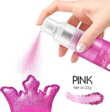 Spray de purpurina comestible – 22 g de purpurina comestible, polvo de purpurina comestible para bebidas, decoración de pasteles, macarrones – polvo de purpurina colorante alimentario, purpurina comestible para cócteles, magdalenas (rosa)