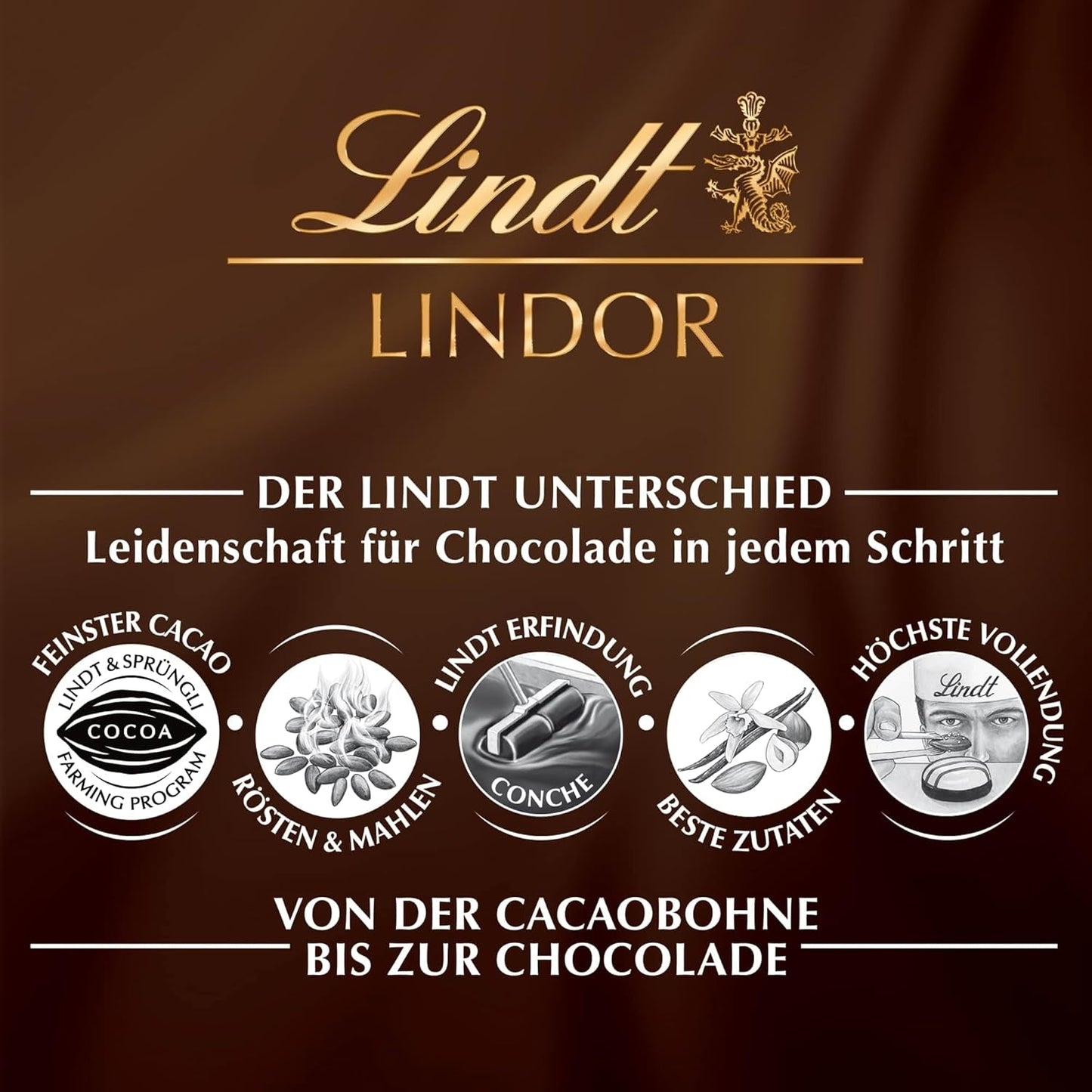 Bolas de tarta de queso y chocolate Lindt LINDOR | Bolsa de 137g | Chocolate con leche con relleno de tarta de queso que se derrite en la boca | Regalo de chocolate | Regalo de chocolate | LINDOR 75 Años (Pack de 4)