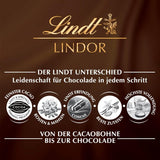 Bolas de tarta de queso y chocolate Lindt LINDOR | Bolsa de 137g | Chocolate con leche con relleno de tarta de queso que se derrite en la boca | Regalo de chocolate | Regalo de chocolate | LINDOR 75 Años (Pack de 4)