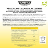 - Bio-Reis- und Quinoa-Pasta sin gluten, Fusilli-Format - glutenfree Pasta mit Vollkornreismehl und weisser Quinoa aus biologischem Anbau, vegan, Packung mit 3 Packungen à 350 g