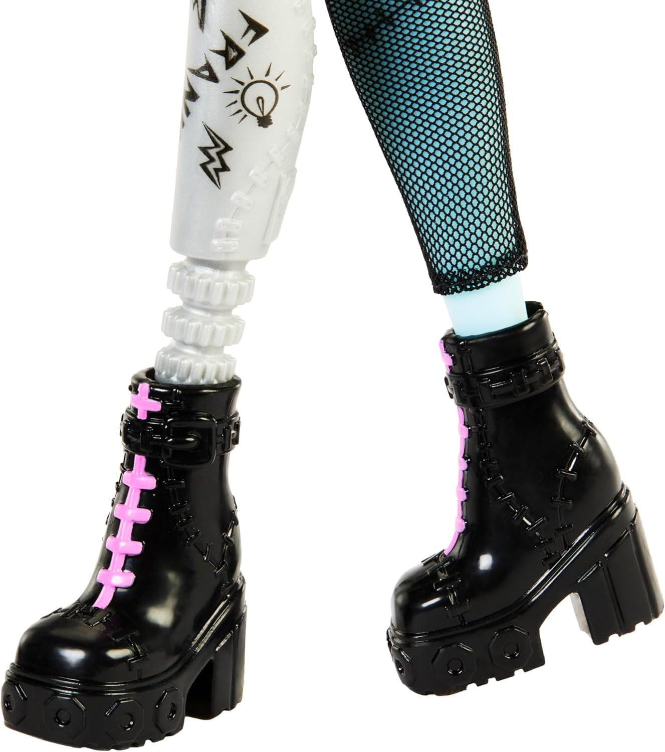 Muñeca Monster High Frankie Stone con Chaqueta Vaquera y Shorts, Incluye Perro Watzie y Accesorios como Mochila, Merienda y Cuaderno, HXH73 Naty Shop Muñecas
