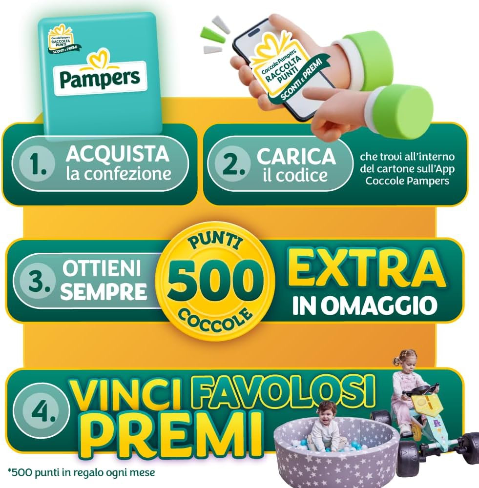 Pampers Baby Dry Maxi talla 4 (7-18 kg), 200 pañales + 500 puntos de abrazo extra gratis