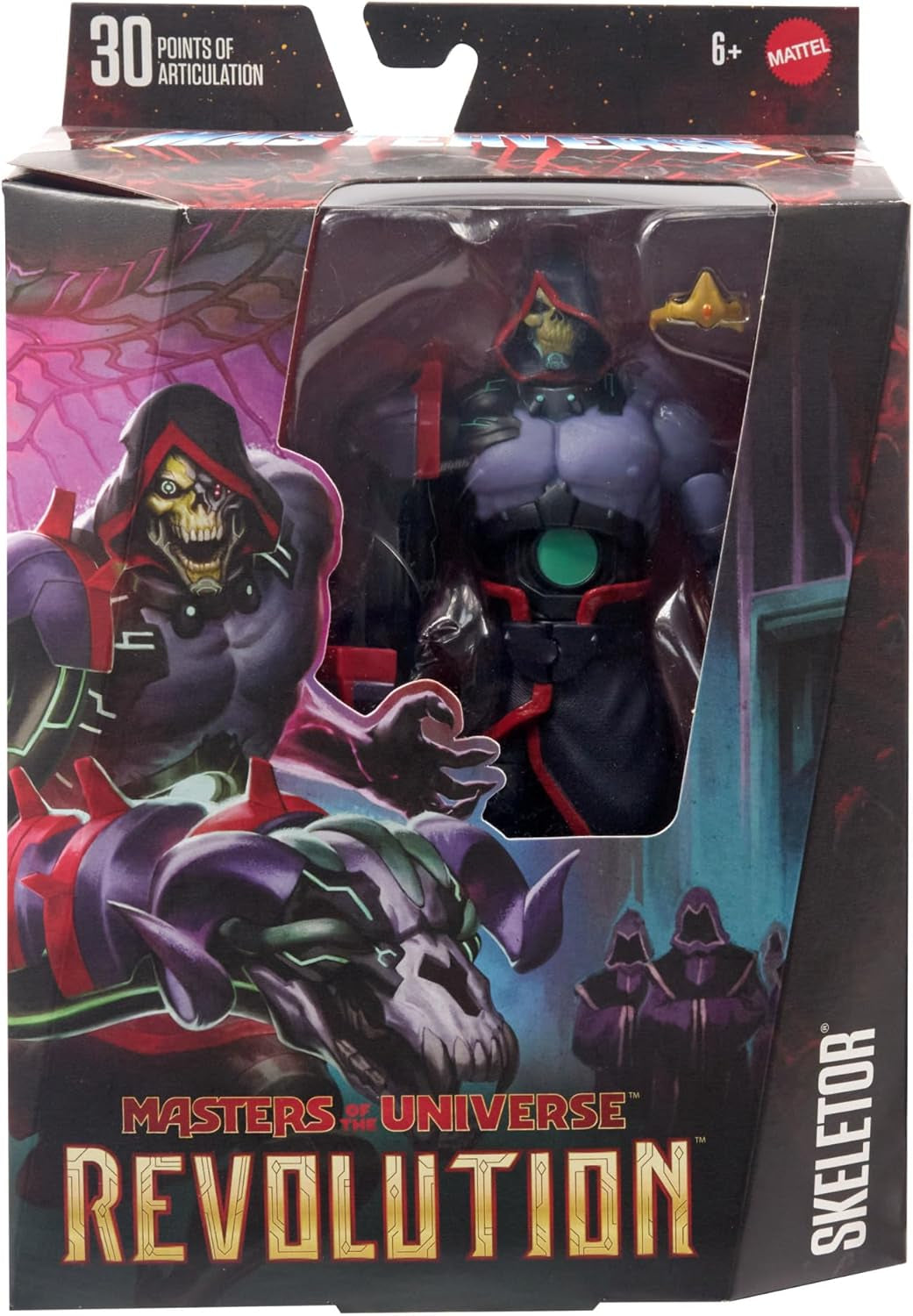 Masters of the Universe: Revolution Masterverse Skeletor Figura de acción Figura coleccionable con 30 puntos de movimiento y brazo robótico móvil Motu Toy HYC46 Figuras de acción Naty Shop