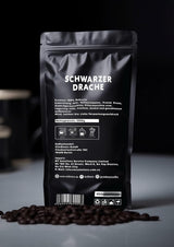 Black Dragon Espresso 100% Robusta - Café en grano tostado extra fuerte - Café muy fuerte y con mucho cuerpo y alto contenido en cafeína - Espresso muy fuerte