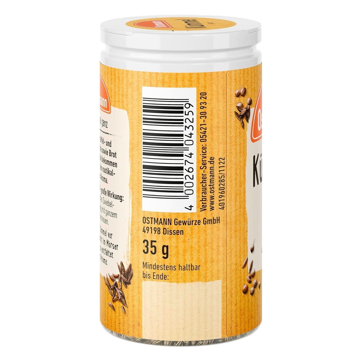 Ostmann - Comino entero, 35 gramos Condimente Naty Shop