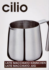 Cilio 0000201383 Jarra Latte Macchiato, Acero Inoxidable, Plata, 6,4 x 7,4 x 7,6 cm