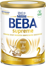BEBA SUPREME 2 Leche de continuación a partir de los 6 meses, solo lactosa, sin aceite de palma, pack de 6 (6 x 800g) Naty Shop