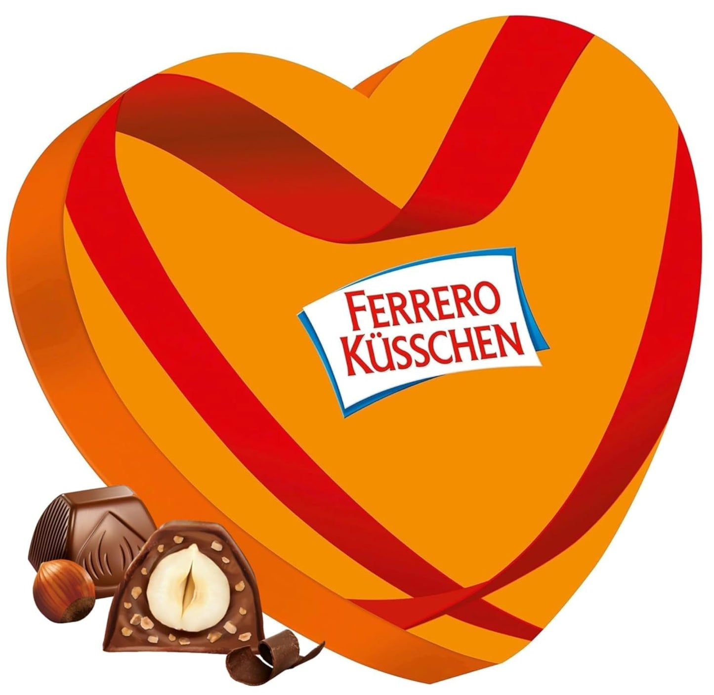 Corazón Ferrero Mon Chéri - Regalo de chocolate de San Valentín para él y para ella - Chocolate crujiente, licor de frutas y cerezas aromatizadas - Para San Valentín, Día de la Madre y Pascua - 1 paquete 147 g