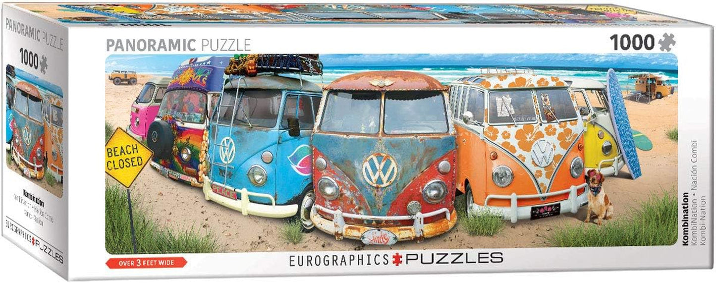 Autobús VW - Combinación (rompecabezas): Rompecabezas panorámico, 1000 Puzzle Naty Shop Título predeterminado