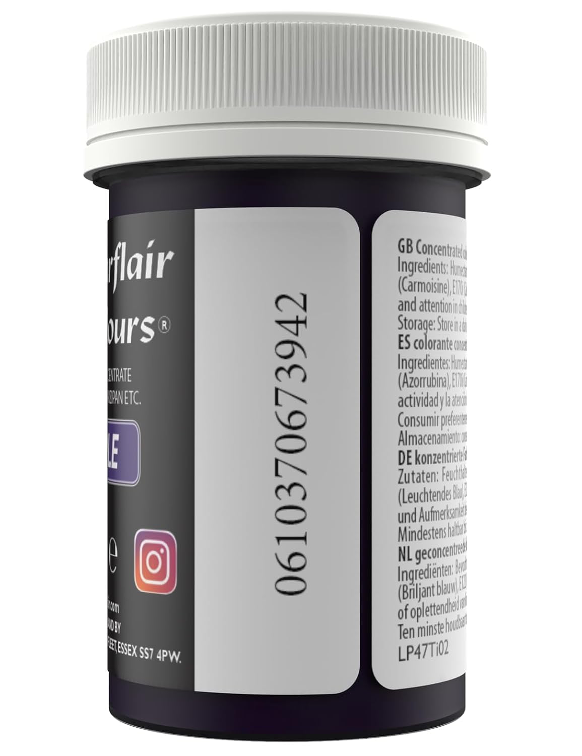 Sugarflair Colorante Alimentario para Pasta, Color Púrpura Pastel, Colorante Alimentario para Pasta, Fondant y Mazapán, Colores Concentrados Espectrales - 25g