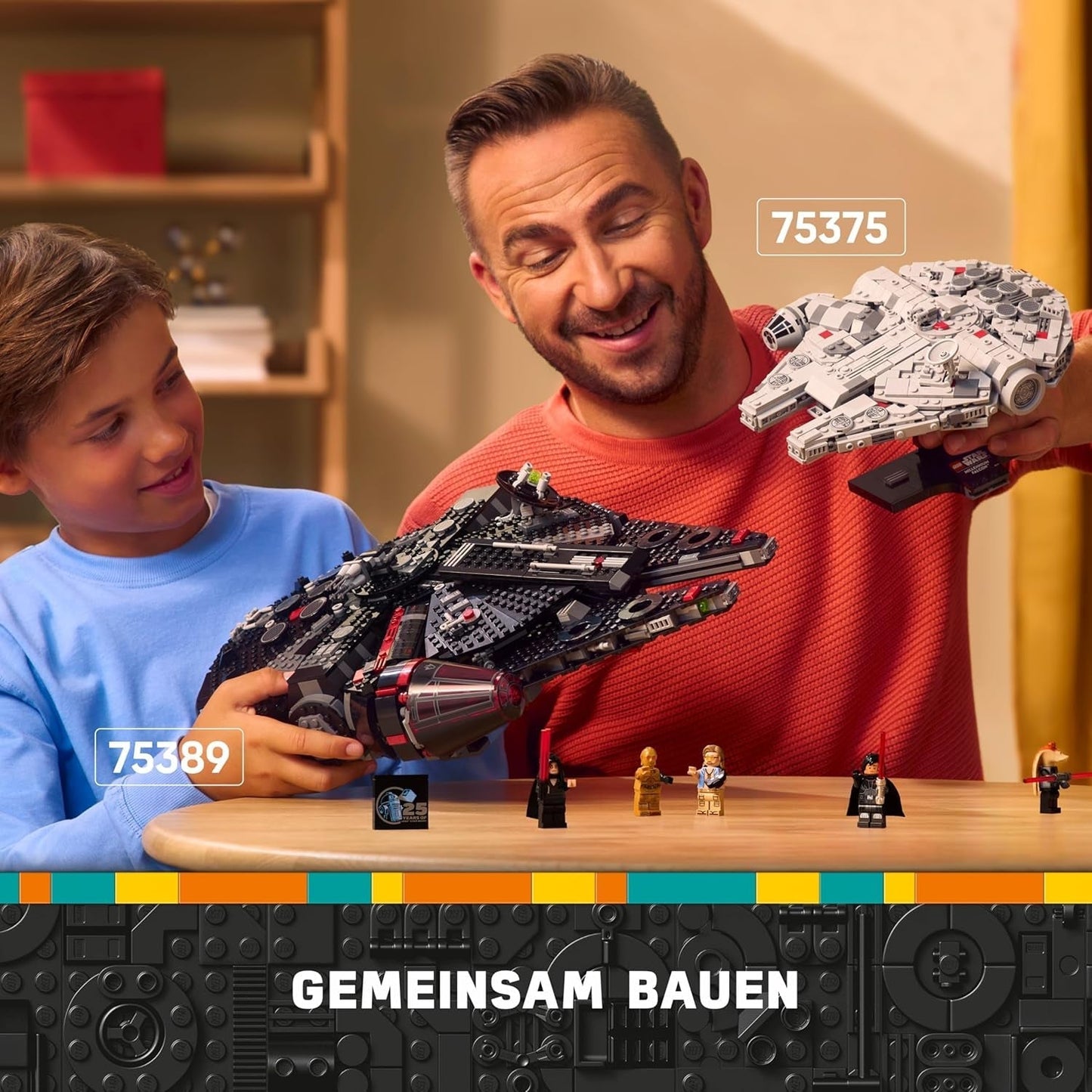 LEGO Star Wars Halcón Milenario Oscuro, Set de Nave Estelar, Juguete de Construcción para Niños, Regalo de Cumpleaños para Niños, Niñas y Fanáticos, Juguete de Aventura 75389 Juegos de Construcción Besuche den LEGO-Store