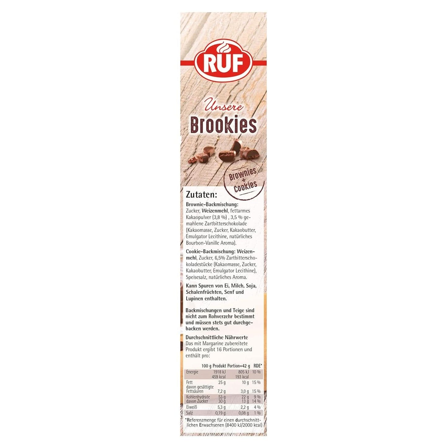 RUF Brookies, mix de moras y galletas, 460 gramos Naty Shop Kitchen
