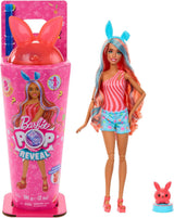 Barbie Pop Reveal Juego de muñecas y accesorios Serie Shakes Lindo gatito perfumado Muñeca y mascota de moda con 8 sorpresas que incluyen cambio de color JCN87