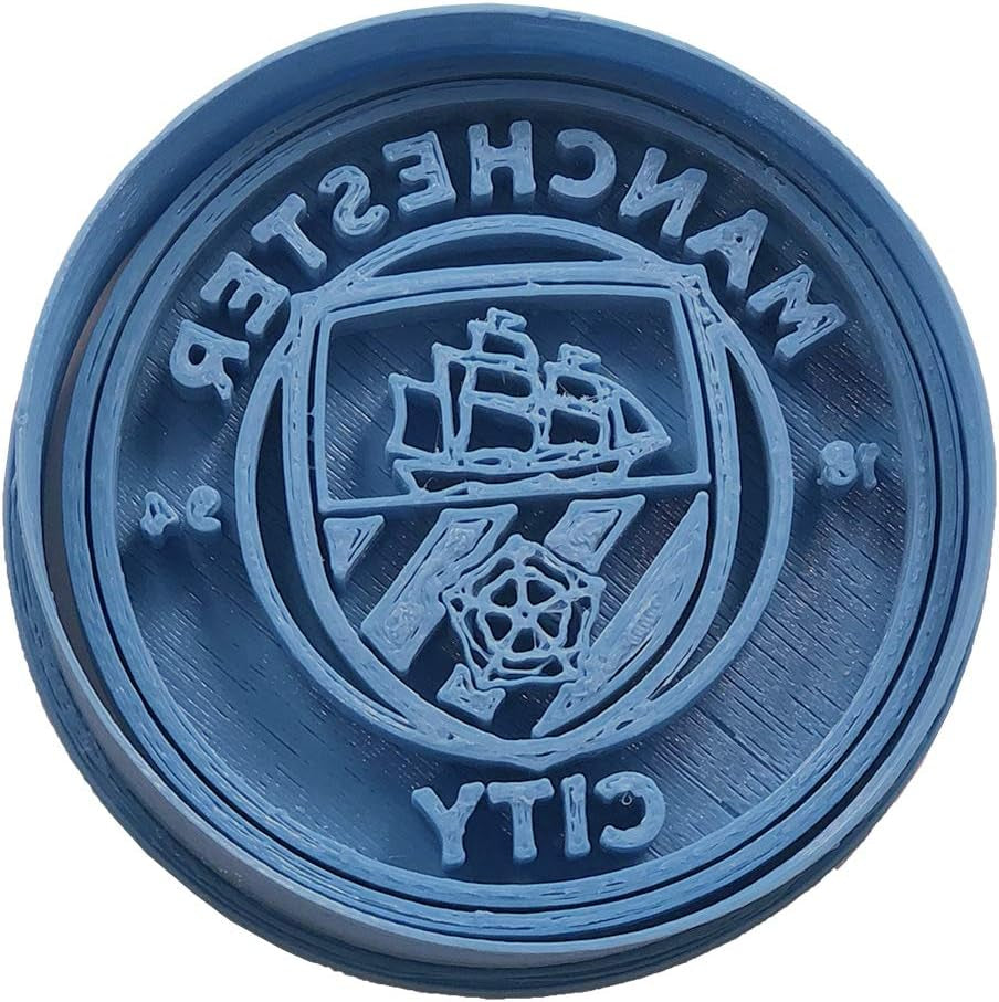 Equipo de fútbol Manchester City Azul 8 x 7 x 1,5 cm