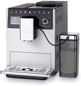 Melitta CI Touch: cafetera espresso totalmente automática con sistema de leche, cafetera espresso con molinillo de café integrado y espumador de leche, p. para espresso o capuchino, plateado