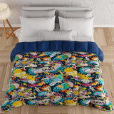 PETTI Artigiani Italiani - Edredón de invierno, Edredón de invierno, Edredón sencillo, Doble cara, Monocolor e impresión digital, 100% microfibra hipoalergénica, Made in Italy Naty Shop edredones y edredones