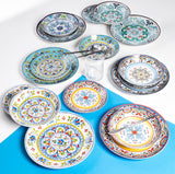 Vajilla de porcelana de 18 piezas, 6 juegos de platos diferentes, Andalucía
