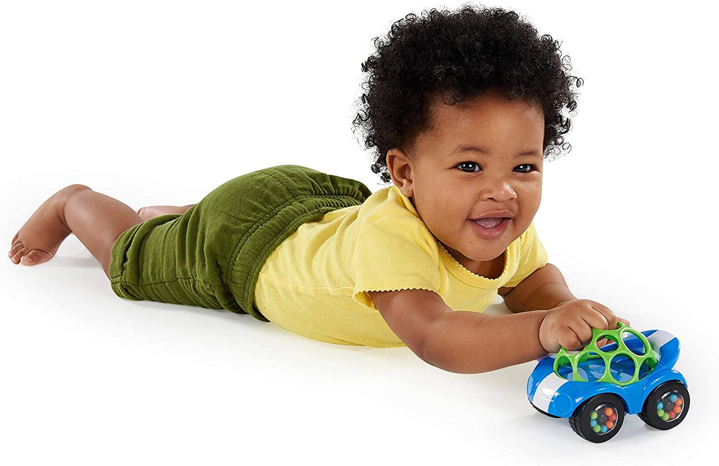 Bright Starts Sonajero Oball Coche Juguete de Actividad Motorizada para Bebés y Niños Pequeños a Partir de 3 Meses 1 Pieza Color Aleatorio Azul o Rojo Juguetes para bebés Naty Shop