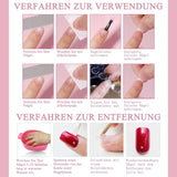 Juego de 360 ​​uñas postizas de bailarina degradada, uñas artificiales degradadas de color rosa y blanco con 2 bolígrafos de aceite de uñas, uñas postizas medianas Ombre para mujeres DIY