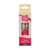 Funcakes Food Color Gel Claret: Colorante alimentario altamente concentrado para masas, natas, fondant y mazapanes. Fácil dosificación. Una sola gota para crear colores vibrantes. Halal. 30 gramos.