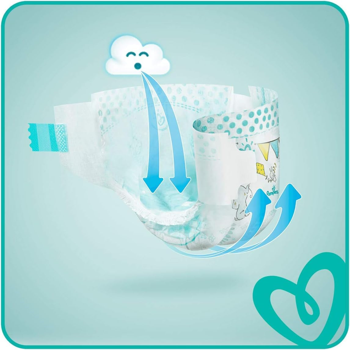Pañales Pampers 81657566 Baby-Dry Pants, blanco