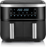 SEVERIN Freidora de aire caliente doble con cámara de cocción 2 X 3,8 L, 8 programas automáticos Electrodomésticos Naty Shop 2 X 3,8 Litros Garkorb (Parallelnutzung) / 8 Automatik-Programme