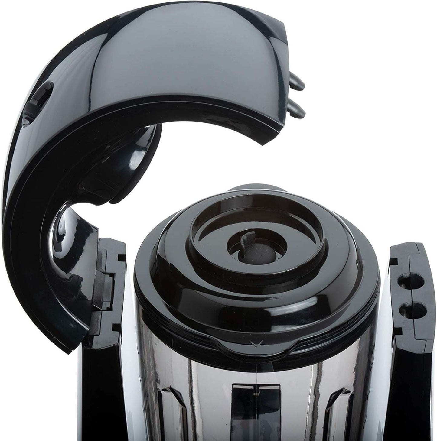 Batidora de vacío Cloer 6980 / 800 Watt / 21.000 U/Min. / Incl. Vorratsbehälter/Vakuumventil/Automatikprogramme/Eis-Crush-Funktion/Reinigungsfunktion/Schwarz, 1500 Mililitros Cocina Naty Shop