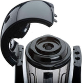 Batidora de vacío Cloer 6980 / 800 Watt / 21.000 U/Min. / Incl. Vorratsbehälter/Vakuumventil/Automatikprogramme/Eis-Crush-Funktion/Reinigungsfunktion/Schwarz, 1500 Mililitros Cocina Naty Shop