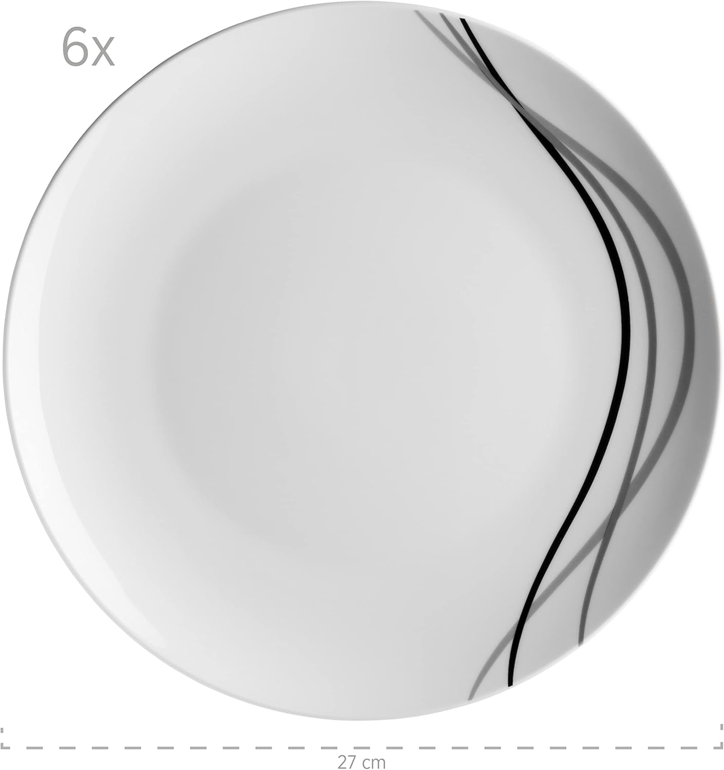 Mäser vajilla combinada, porcelana TAJO, blanco, 40 x 60 x 40 cm