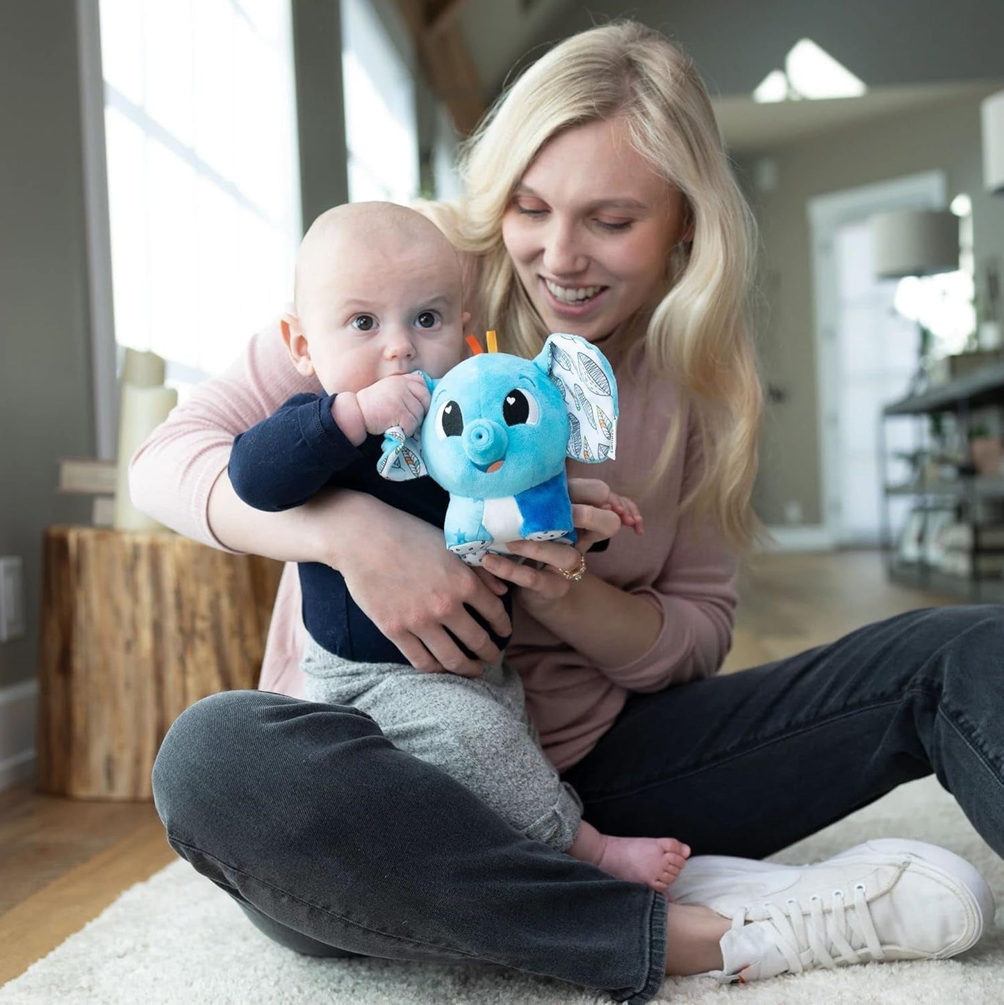 LAMAZE Elefante Puffaboo, Juguete Recién Nacido, Juguete Sensorial Bebé, Regalo para Nuevos Padres, Juguete de Desarrollo para Niños y Niñas de 3 Meses, L27467 Baby Toys Naty Shop