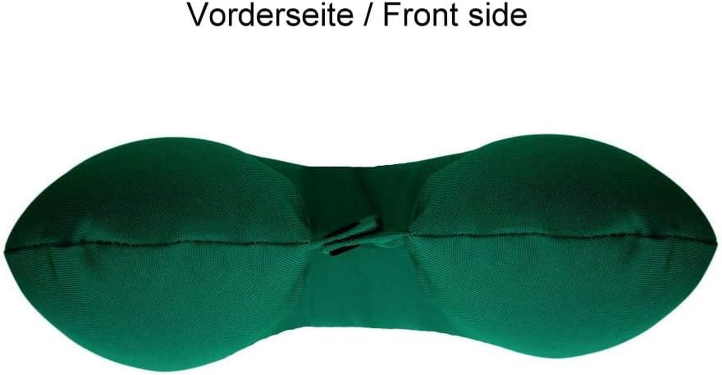 Lemos Home Almohada para el cuello con relleno de microfibra, almohada de apoyo para el cuello, cómoda almohada de viaje para avión, coche, oficina, ideal para camping, vacaciones y dispositivos de viaje (verde menta)