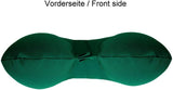 Lemos Home Almohada para el cuello con relleno de microfibra, almohada de apoyo para el cuello, cómoda almohada de viaje para avión, coche, oficina, ideal para camping, vacaciones y dispositivos de viaje (verde menta)