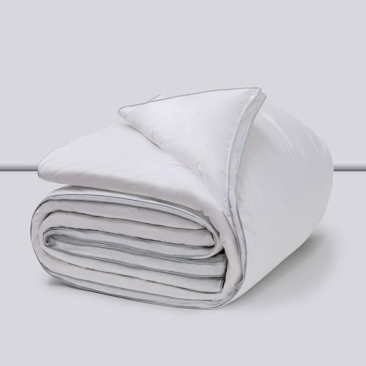 Platino, plumón de ganso, 300 g/m², 240 X 220 cm, blanco (white) Edredones y colchas Naty Shop