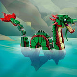 LEGO Creator Dragón Verde 3 en 1 - Juguete - Se convierte en serpiente marina o fénix - Juguete de construcción de animales para niños - Regalo para niños y niñas a partir de 9 años 31161 Juegos de construcción Besuche den LEGO-Store